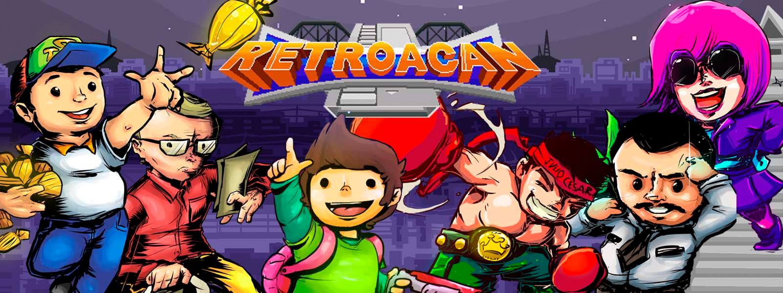 Personajes de Retroacan, un videojuego creado por Pixcomp